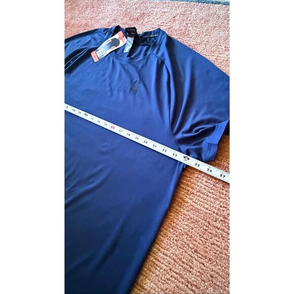 Spyder Active Performance T-Shirt Navy Blue Short Sleeve Crew Neck XXL NWT - Picture 5 of 8